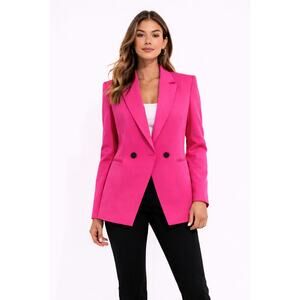 Vila Women's pink Dressy Blazer Size L Double Breasted NWT